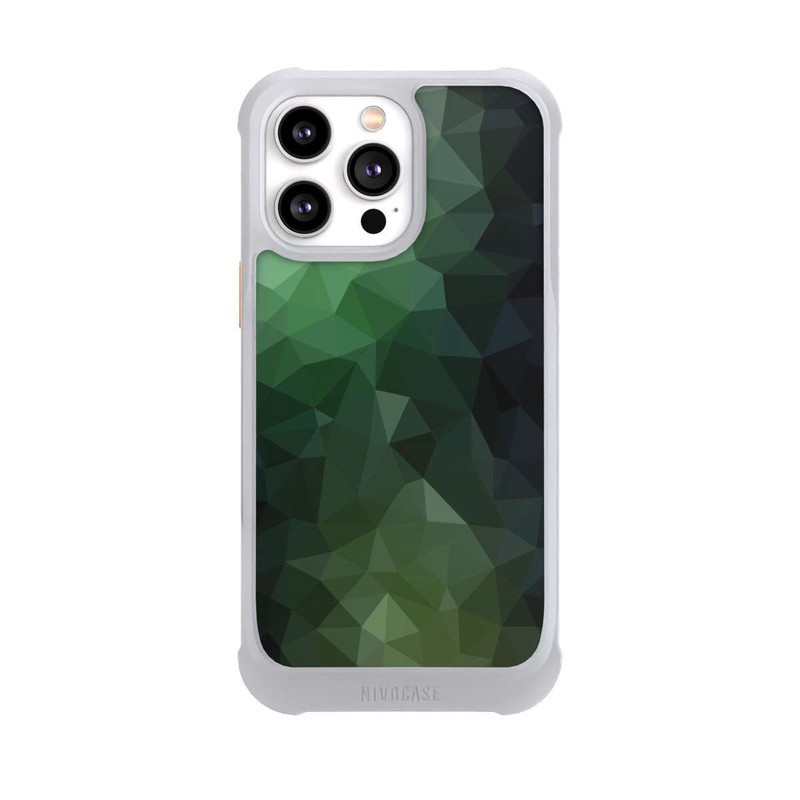 iPhone 14 Pro Max NIVOmax Polygonal Mosaic Green