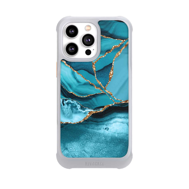 iPhone 14 Pro Max NIVOmax Ice Blue Marble Landscape