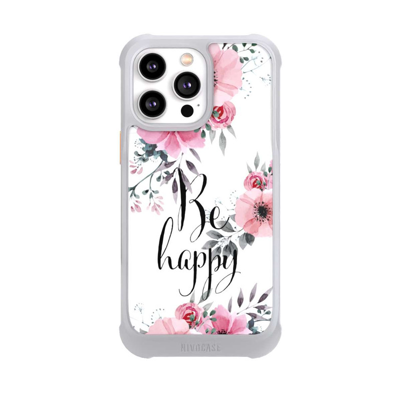 iPhone 14 Pro Max NIVOmax Be Happy Blumen