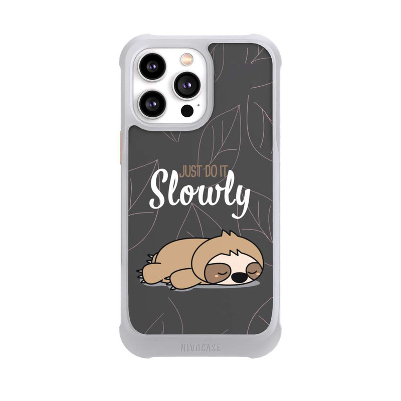 iPhone 14 Pro Max NIVOmax Just Do It Slowly Sloth Grey