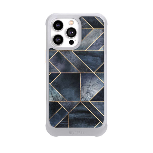 Apple iPhone 14 Pro Max NIVOmax Abstraktes Natur-Dunkelblau