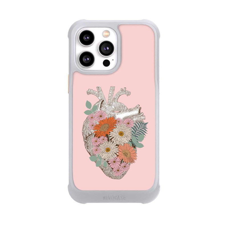 iPhone 14 Pro Max NIVOmax Cœur Fleuri Vintage