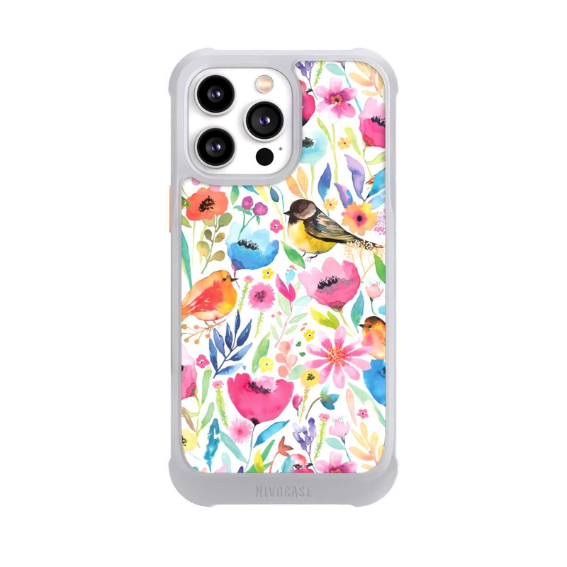iPhone 14 Pro Max NIVOmax Whimsical Birds and Flowers