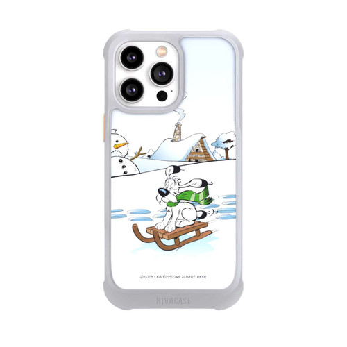 Apple iPhone 14 Pro Max NIVOmax Idefix fährt Schlitten