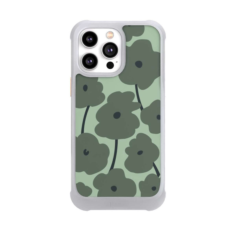 iPhone 14 Pro Max NIVOmax Fleurs Minimalistes Vertes