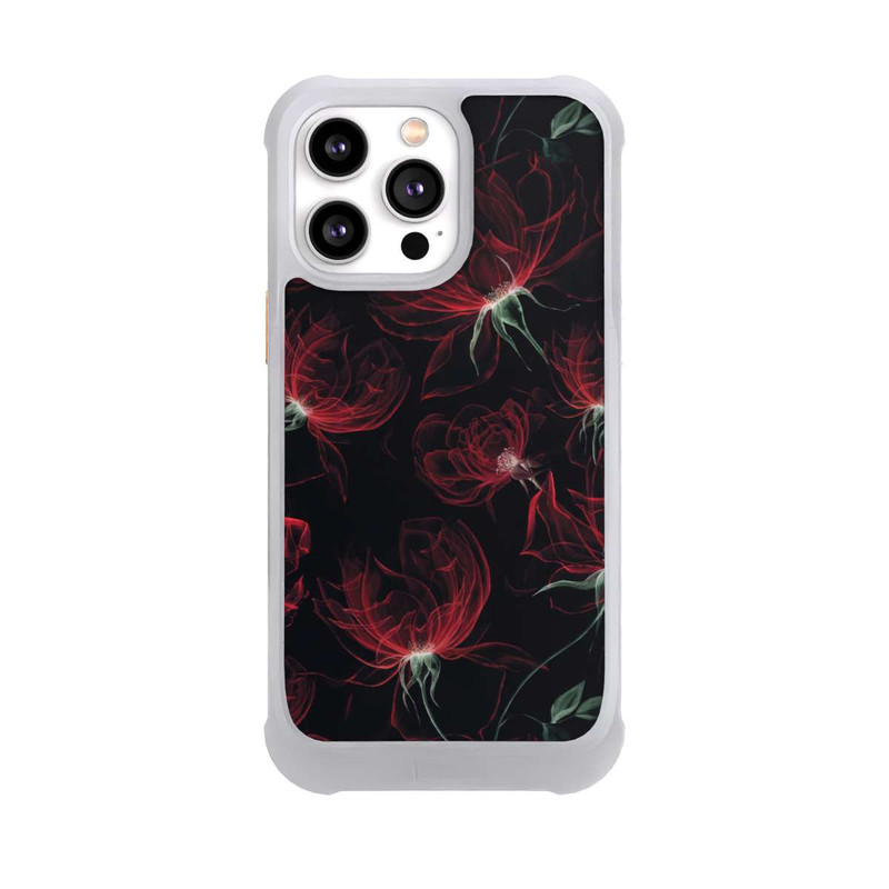 iPhone 14 Pro Max NIVOmax Fleurs rouges Fond d'écran