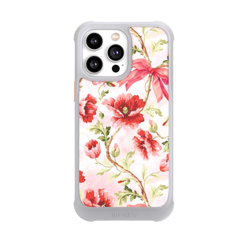 iPhone 14 Pro Max NIVOmax Poppies Pattern Pink