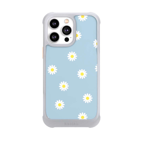 Apple iPhone 14 Pro Max NIVOmax Gänseblümchen Muster Blau