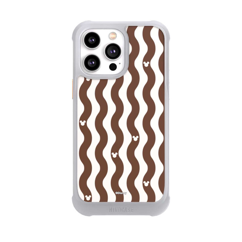 iPhone 14 Pro Max NIVOmax Mickey Mouse Brown Pattern Waves