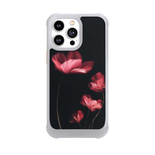 Apple iPhone 14 Pro Max NIVOmax Burgunder Blüten schwarz