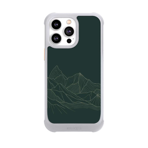 Apple iPhone 14 Pro Max NIVOmax Berg Line Art Grün
