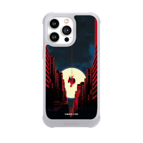 Apple iPhone 14 Pro Max NIVOmax Spider-Man Marvel between Skyscrapers