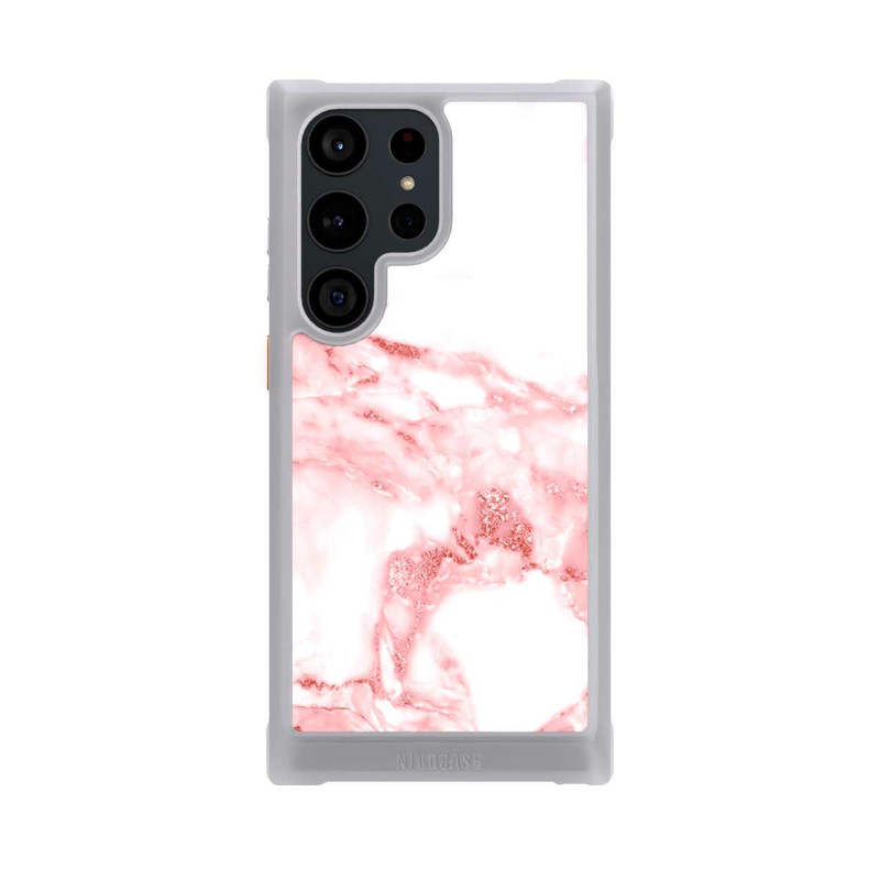 Galaxy S23 Ultra NIVOmax Pink and White Marble