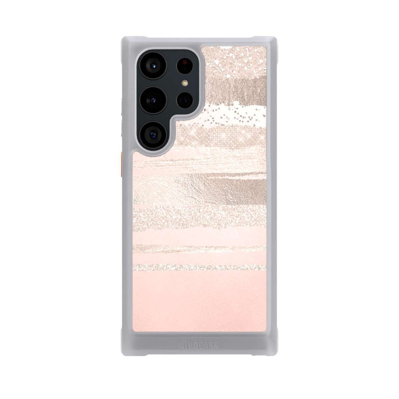 Galaxy S23 Ultra NIVOmax Couches de paillettes (Rosé/Argent) Glitterlook