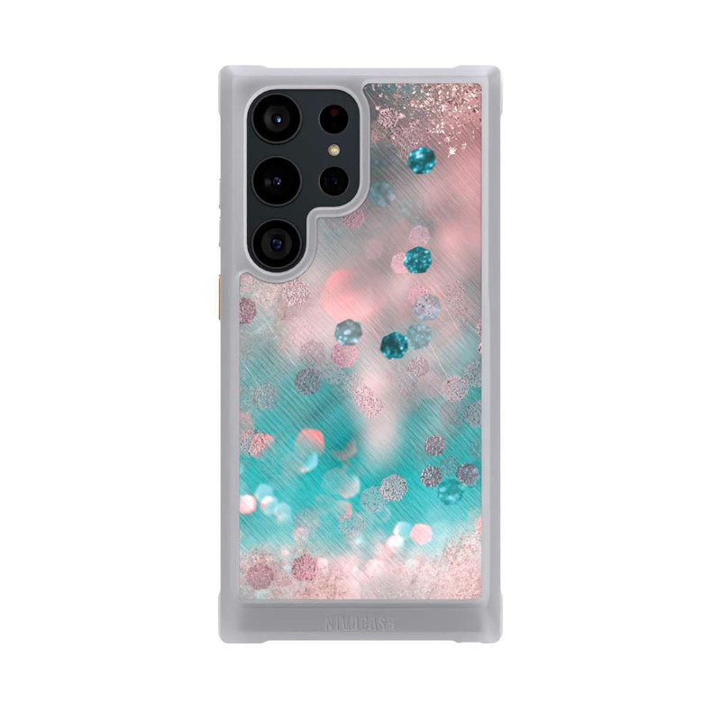 Galaxy S23 Ultra NIVOmax Turquoise Glamour Glitter Look