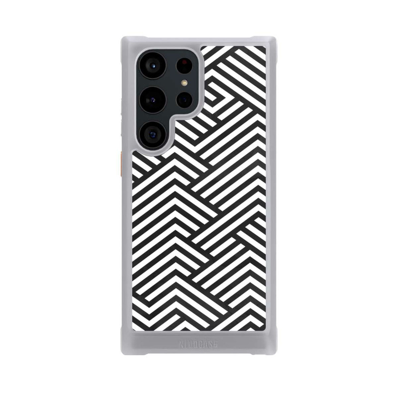 Galaxy S23 Ultra NIVOmax Schwarz und Weiß ZigZag