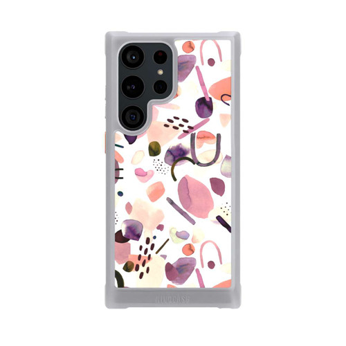Samsung Galaxy S23 Ultra NIVOmax Watercolor Abstract Pieces Mauve