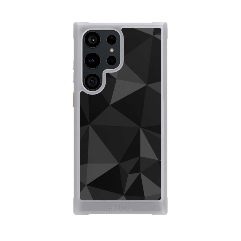 Galaxy S23 Ultra NIVOmax Polygonmuster schwarz