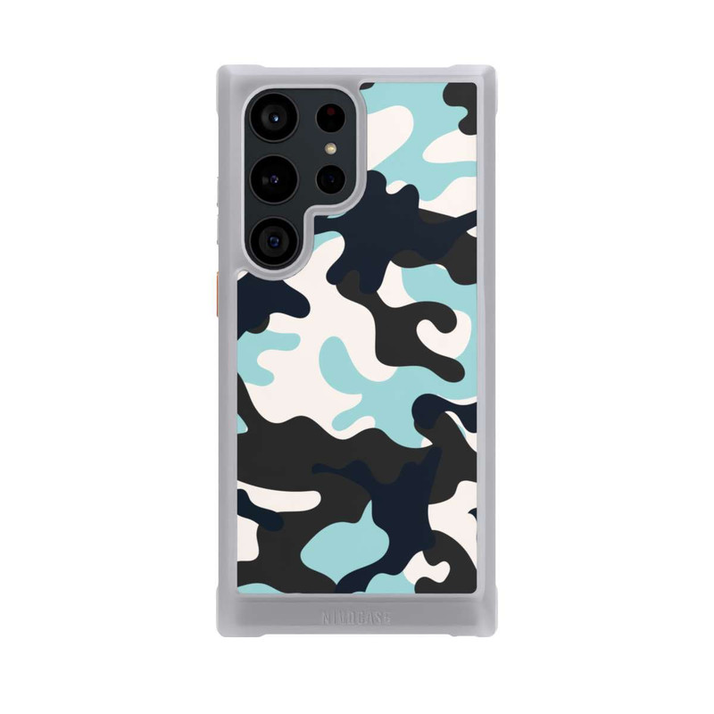 Galaxy S23 Ultra NIVOmax Camouflage Bleu