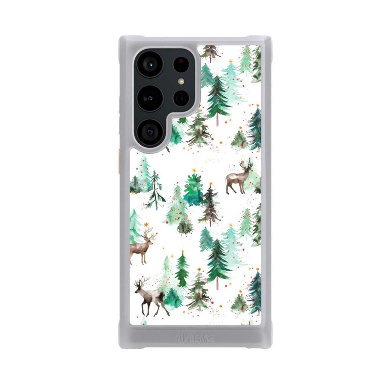 Galaxy S23 Ultra NIVOmax Cerfs et arbres de Noël d'hiver