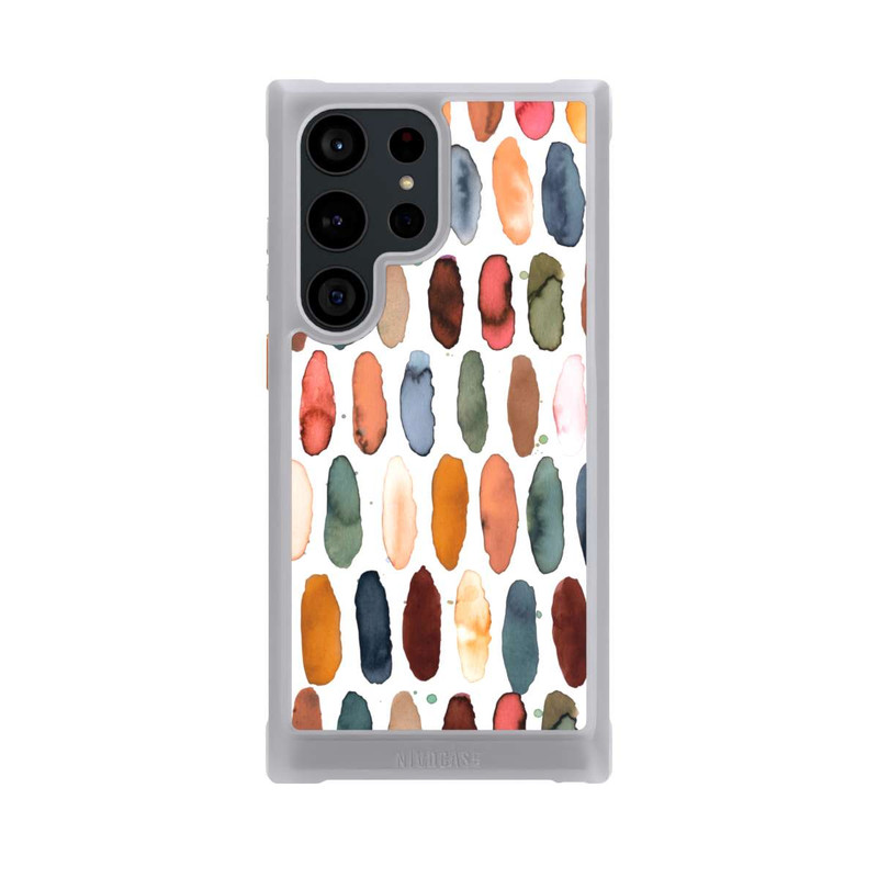 Galaxy S23 Ultra NIVOmax Aquarellstriche aus mineralischem Terrakotta