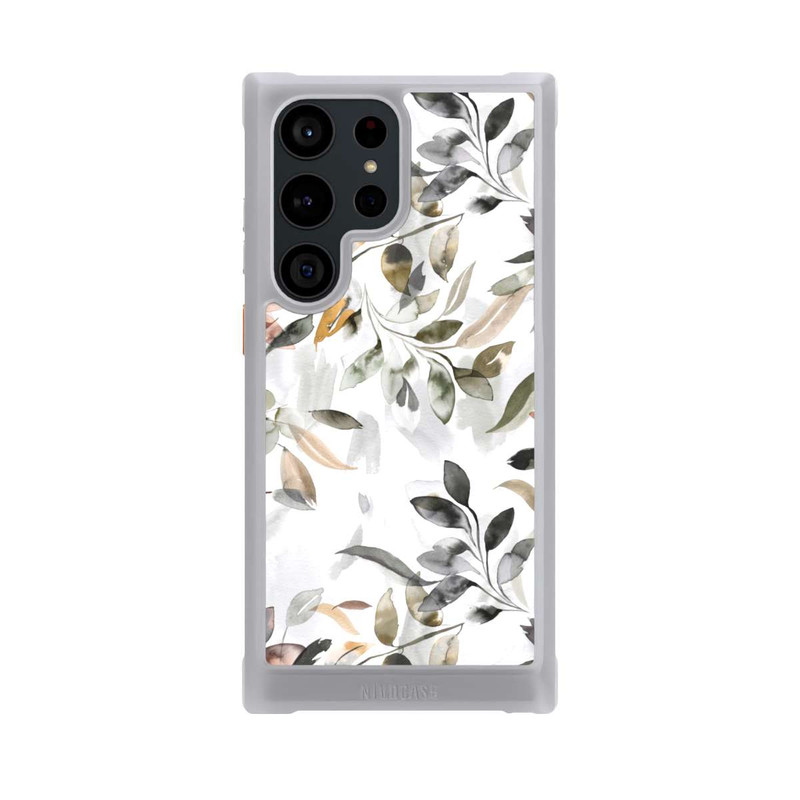 Galaxy S23 Ultra NIVOmax Watercolor Neutral Leaves