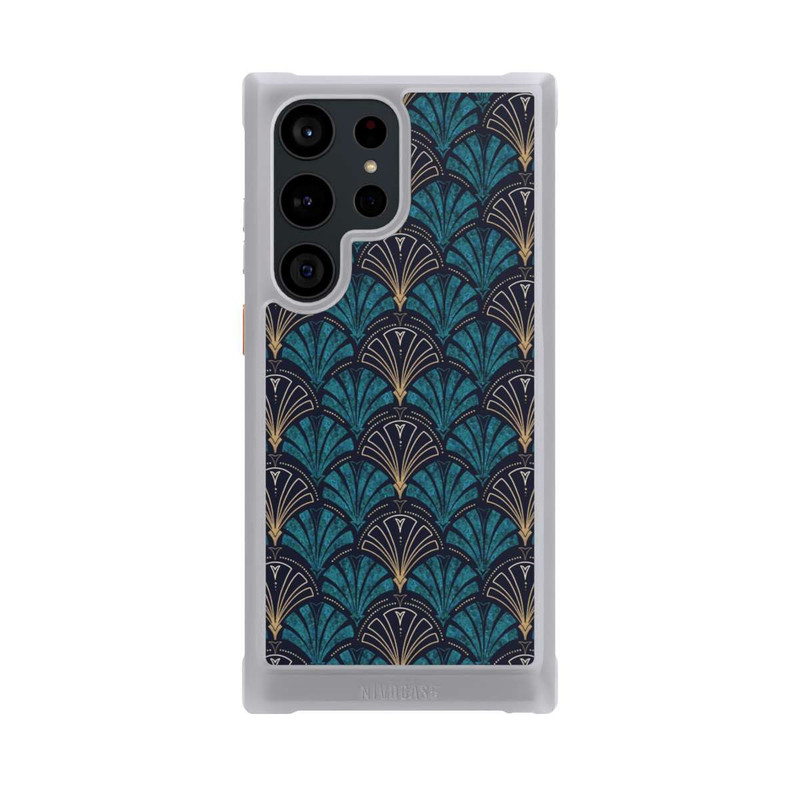 Galaxy S23 Ultra NIVOmax Art Deco Teal Gold Seamless