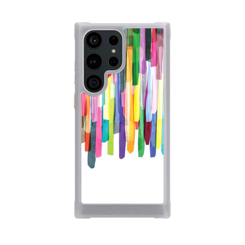 Samsung Galaxy S23 Ultra NIVOmax Bunte Streifen Weißer Hintergrund