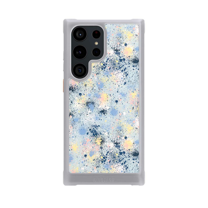 Galaxy S23 Ultra NIVOmax Ink Dripping Dust Texture Blue
