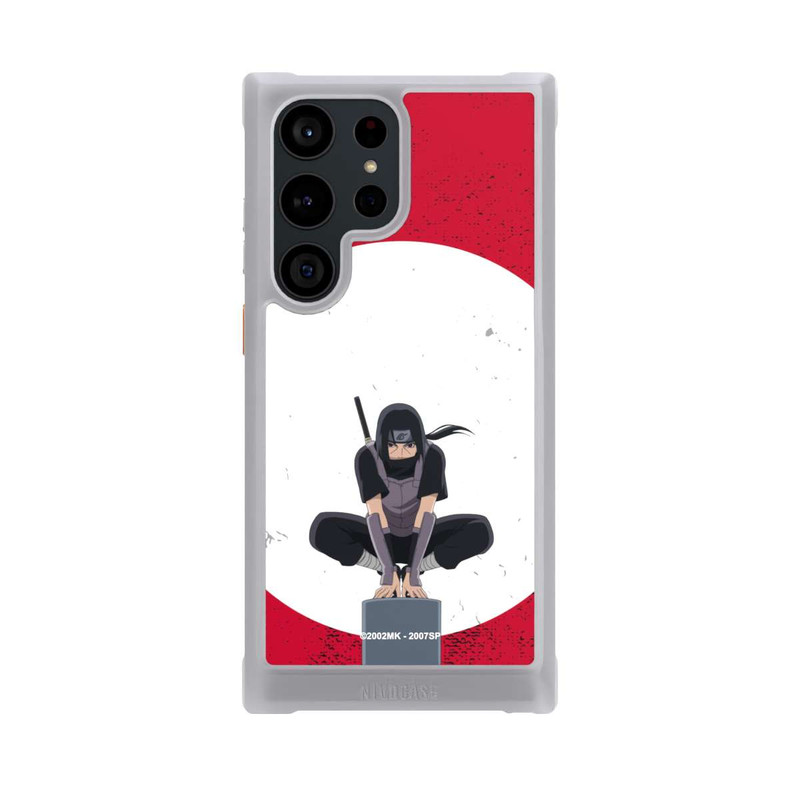 Galaxy S23 Ultra NIVOmax Itachi Uchiha Symbol Roter Hintergrund