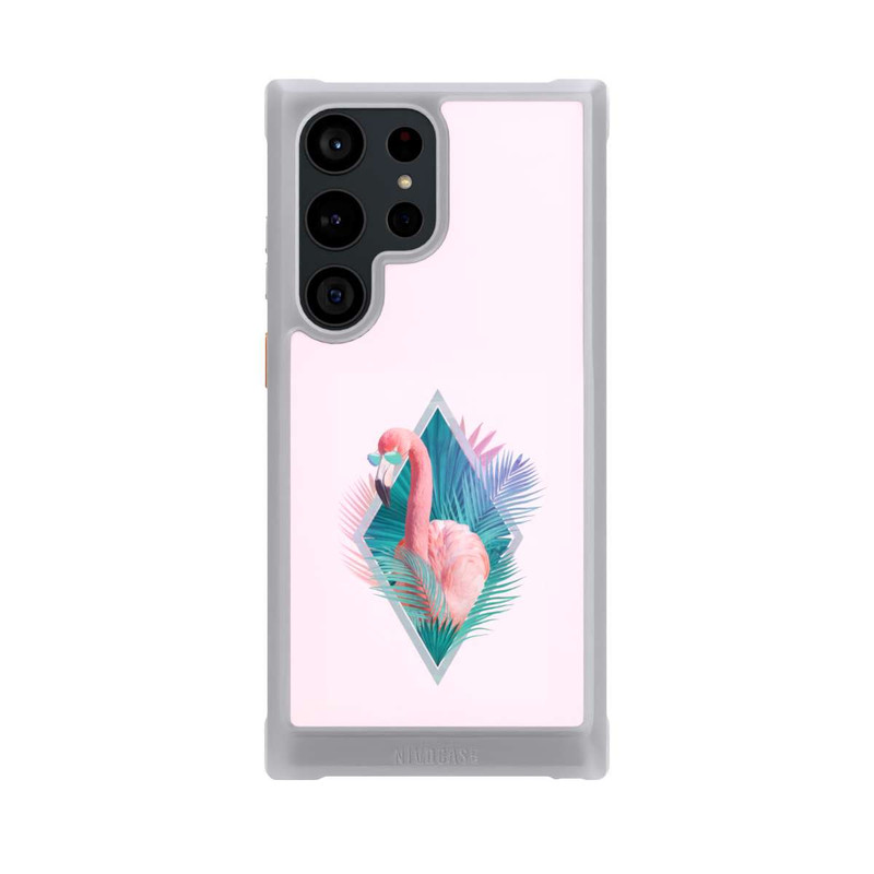 Galaxy S23 Ultra NIVOmax Tropische Pflanzen Flamingo