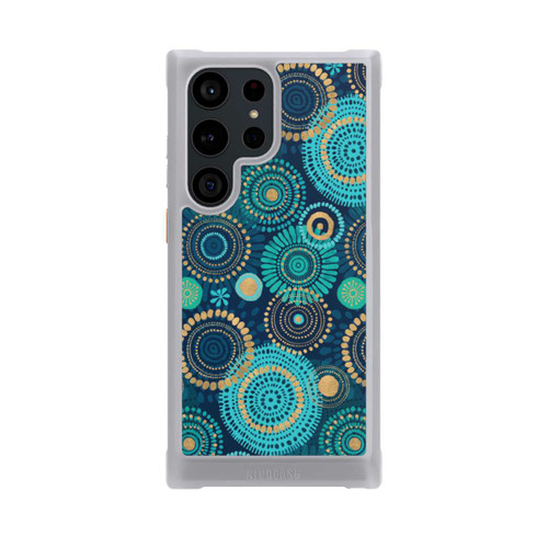 Samsung Galaxy S23 Ultra NIVOmax Blockprint India Teal Gold