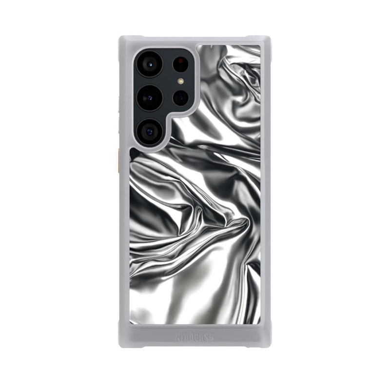 Galaxy S23 Ultra NIVOmax Shiny Chrome Silver with AI