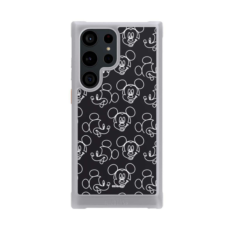 Galaxy S23 Ultra NIVOmax Disney Mickey Faces Black Line Art Pattern