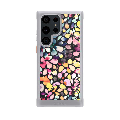 Samsung Galaxy S23 Ultra NIVOmax Eucalyptus Watercolor Leaves Black