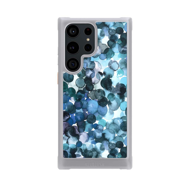 Galaxy S23 Ultra NIVOmax Watercolor Dots Blue Pattern