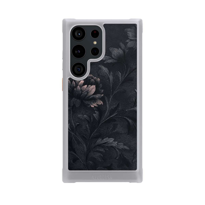 Galaxy S23 Ultra NIVOmax Dunkles Blumenmuster Vintage