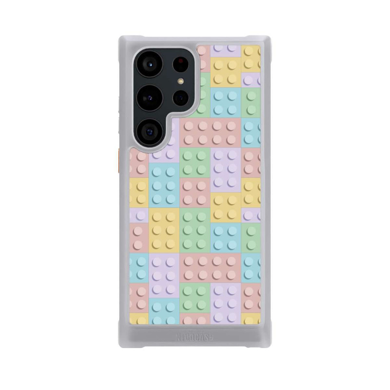 Galaxy S23 Ultra NIVOmax Colorful Blocks Pattern