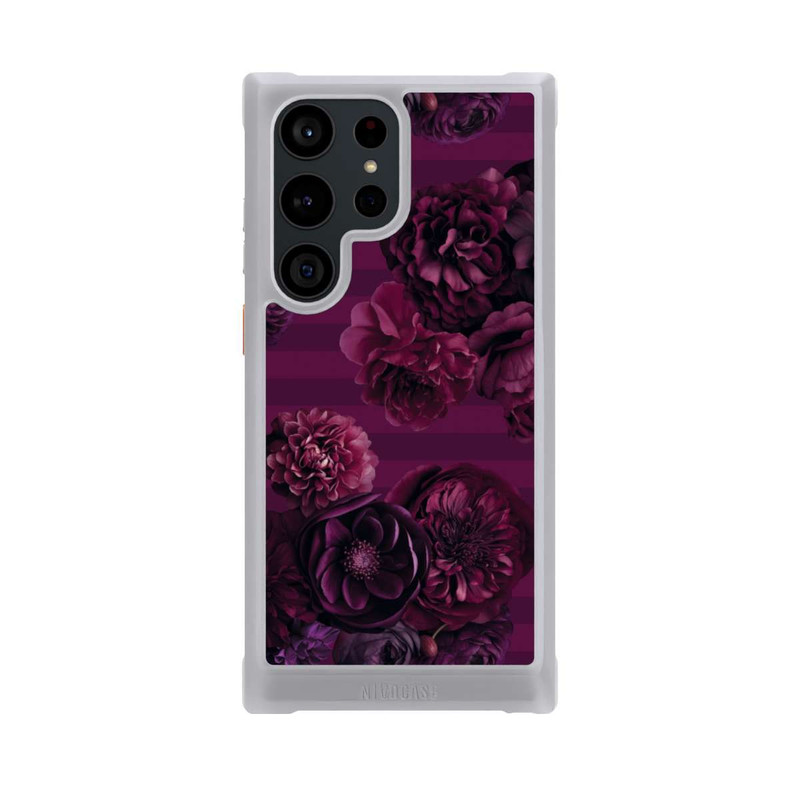 Galaxy S23 Ultra NIVOmax Majestic Baroque Blossom Dream Burgundy Pink mit KI