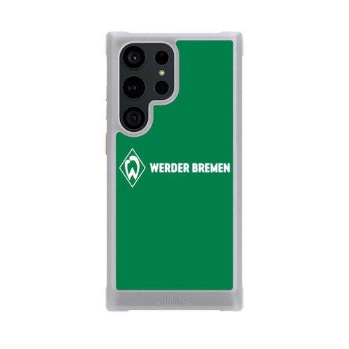 Samsung Galaxy S23 Ultra NIVOmax Werder Bremen Schriftzug Raute Grün