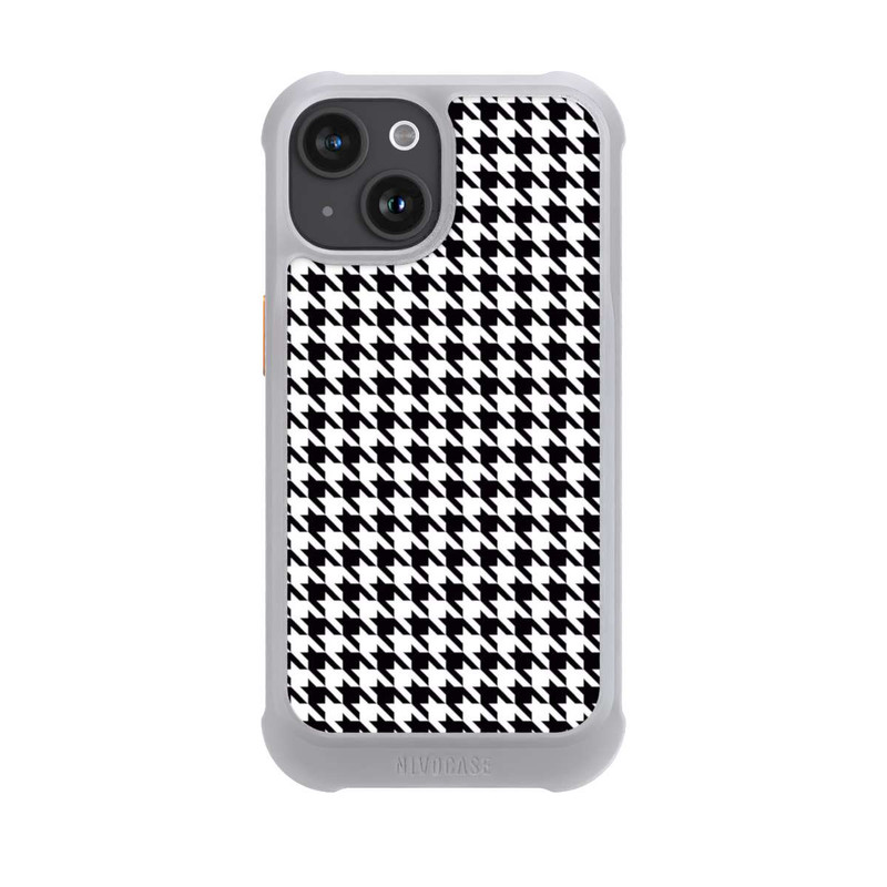 iPhone 15 NIVOmax Hahnentritt Schwarz Weiß