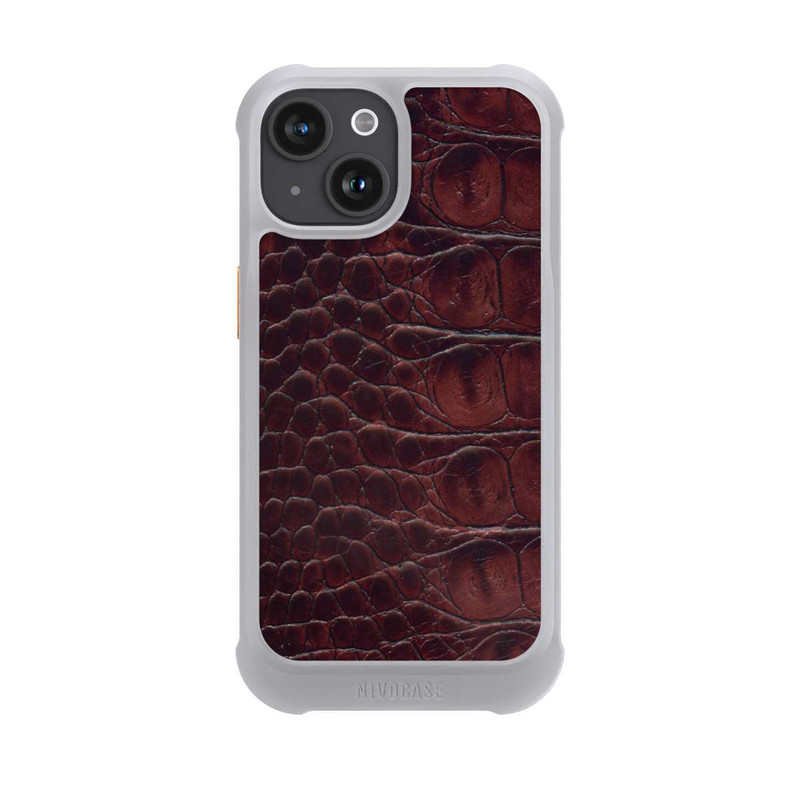 iPhone 15 NIVOmax Kroco Dunkelbraun