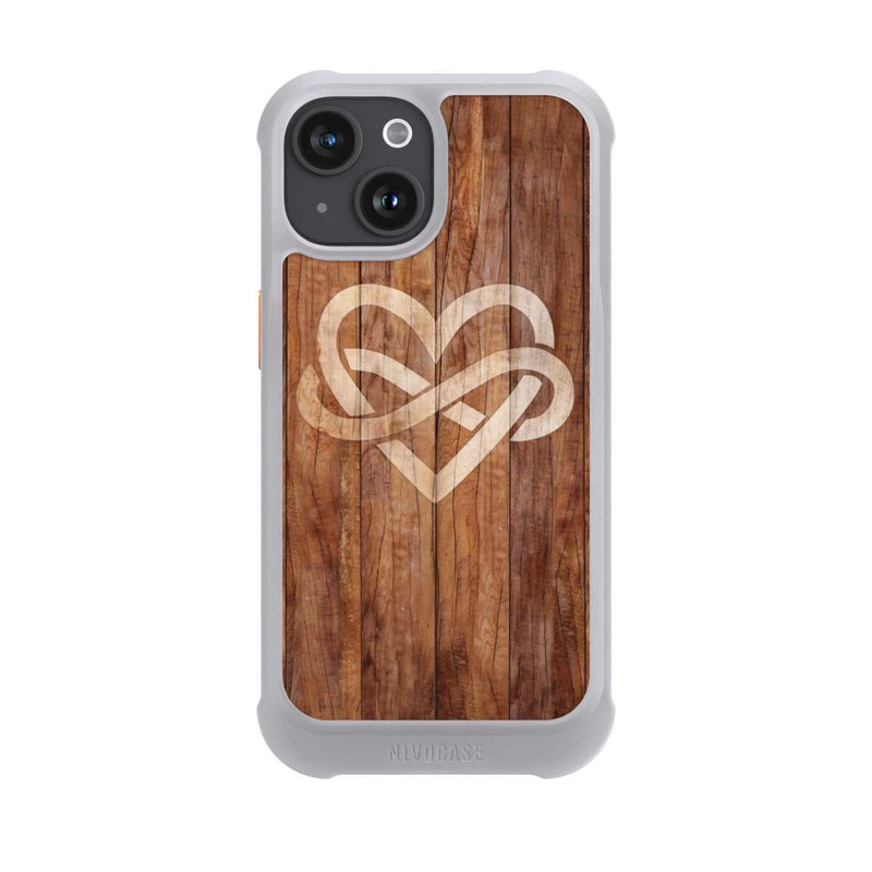 iPhone 15 NIVOmax Herz Holz