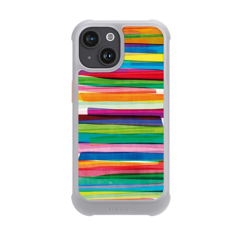 iPhone 15 NIVOmax Rayures Colorées 1