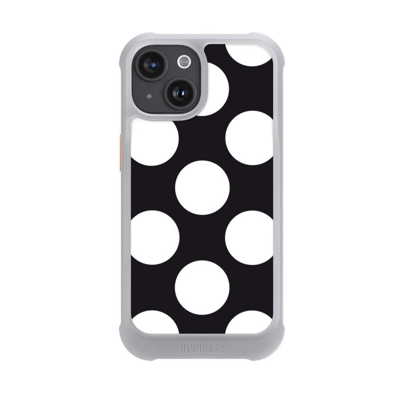 iPhone 15 NIVOmax Big Dots - black