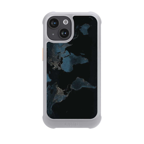 Apple iPhone 15 NIVOmax Carte du Monde Nuit