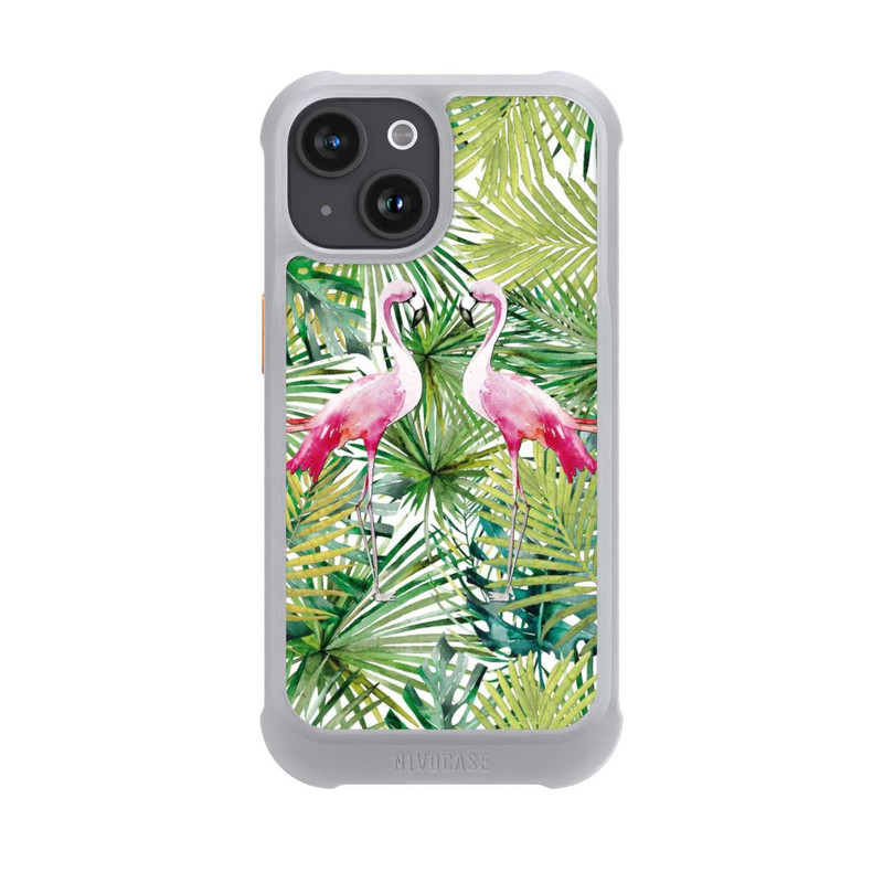 iPhone 15 NIVOmax Palmen Flamingo