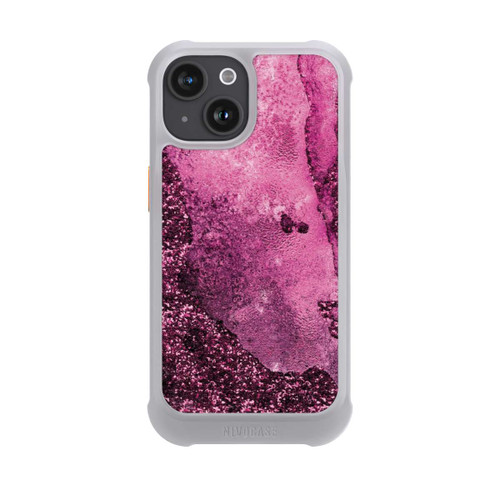 Apple iPhone 15 NIVOmax Pink Glitter Marble 2