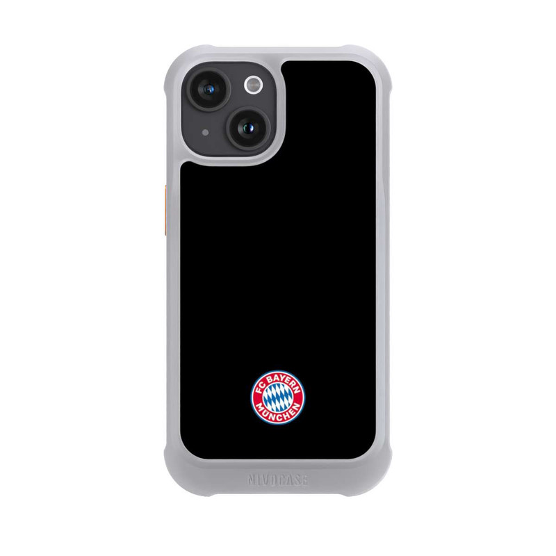 iPhone 15 NIVOmax Classic FCB Logo - colorful on black
