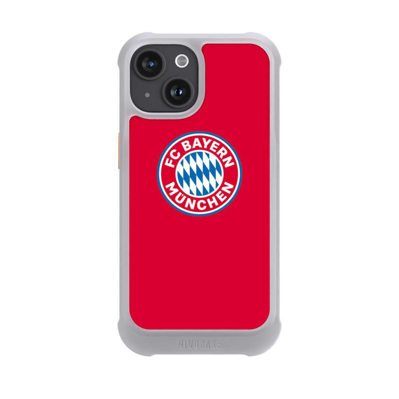 iPhone 15 NIVOmax FCB Logo auf Rot